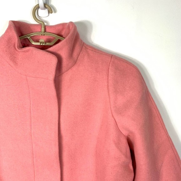 J. Crew Mercantile Plus Size 24 Women's Wool City Coat Cocoon Pink Fresh Rose - Picture 7 of 11